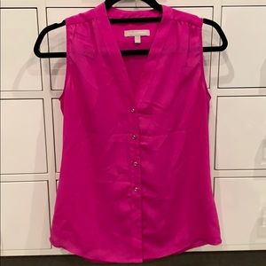 Banana republic sleeveless button up blouse